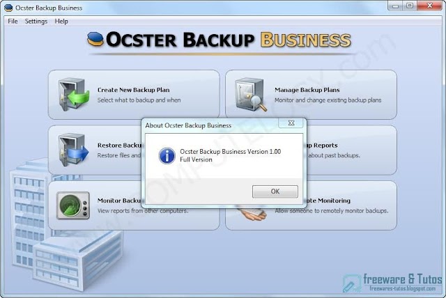 Offre promotionnelle : Ocster Backup Business gratuit !