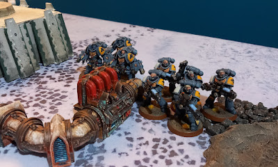 Warhammer 40k battle report: Space Wolves vs Chaos Daemons, 500pts