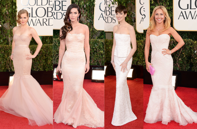 2013 Golden Globe Awards Red Carpet: Best Dressed in Flesh Tones