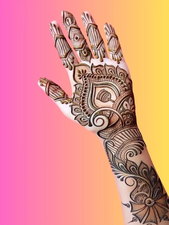 Left Hand Mehndi Design Front (1)