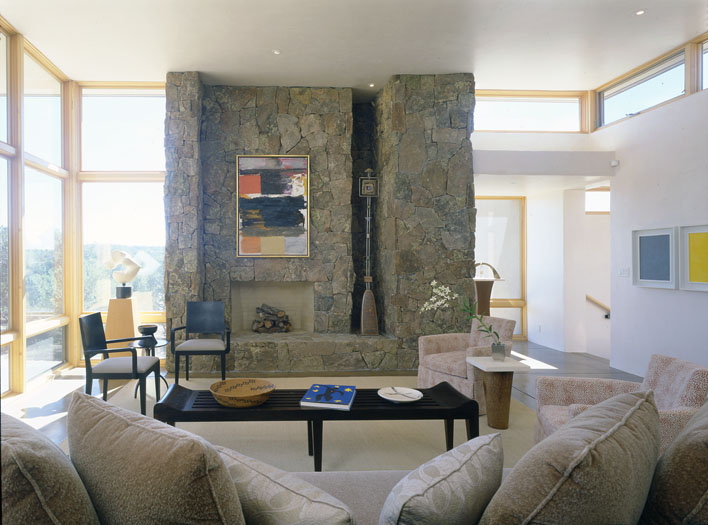 Luxury Living Room Fireplace