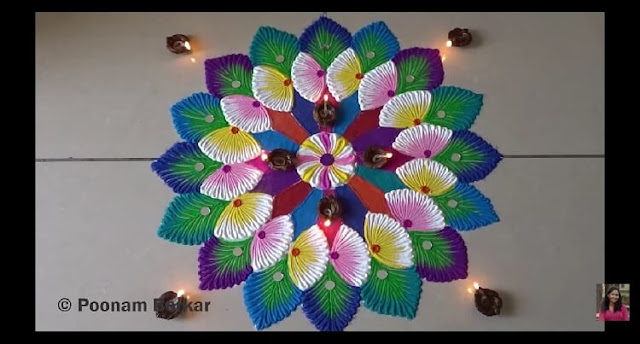 easy rangoli design for diwali