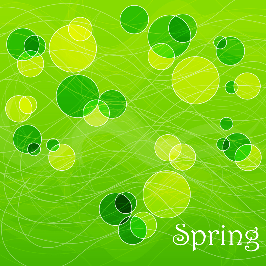 春の新緑をイメージした背景 Abstract Spring Background イラスト素材