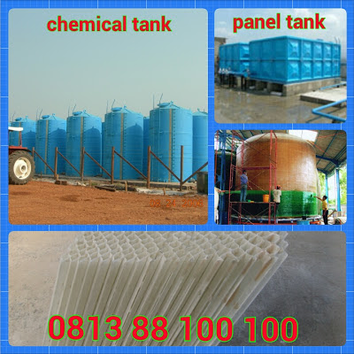 tangki kimia fiberglass, chemical tank, frp tank, lamela, honey comb, septic tank biotech, biofi