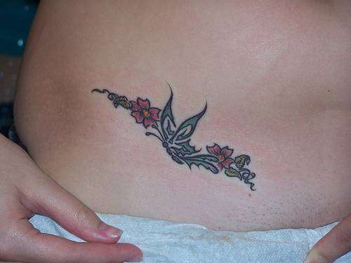 small hip tattoo