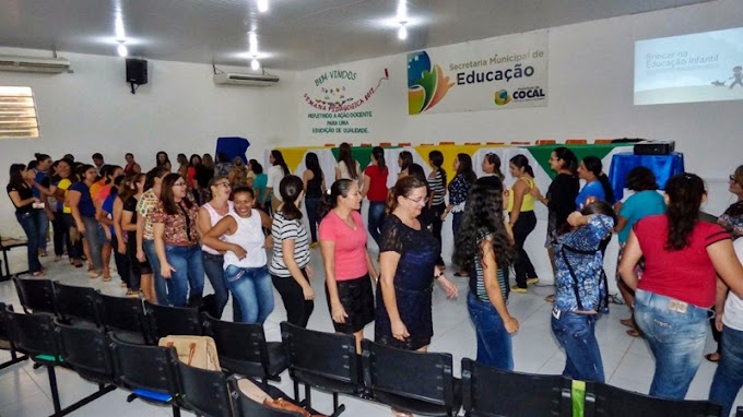 Professores de Cocal participam de atividades da Semana Pedagógica