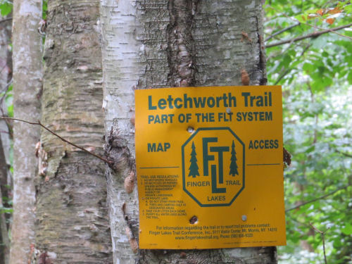 Letchworth Trail sign