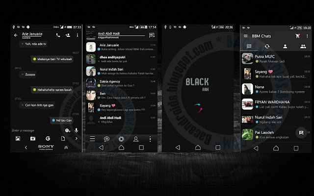 download app BBM black material terbaru 290 beta no bug and no force close