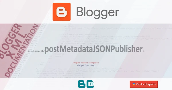 Blogger - postMetadataJSONPublisher [Blog GV2]