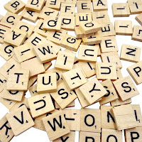 Image: Sunnyglade 500PCS Wood Letter Tiles/ Wooden Scrabble Tiles A-Z Capital Letters for Crafts, Pendants, Spelling