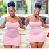 Africa beautiful lady with curvy shake and fit with Pink dress 👗 hit up the internet 