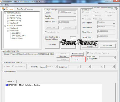 Tutorial Cara Flashing Samsung C3520 Via Flash Loader