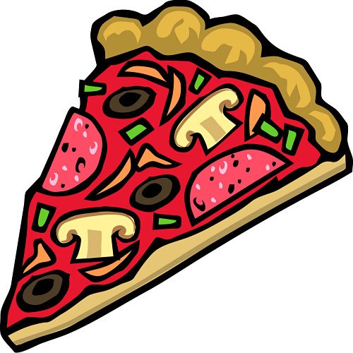slice of pizza clipart. A 