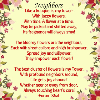 Neighbors poetry