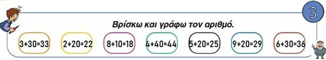 Κεφ. 38ο: Επαναληπτικό μάθημα - Μαθηματικά Α' Δημοτικού - από το https://idaskalos.blogspot.com