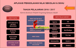 Download Aplikasi Pengolahan Nilai dan Cetak SKHU Tahun Pelajaran 2016/2017 