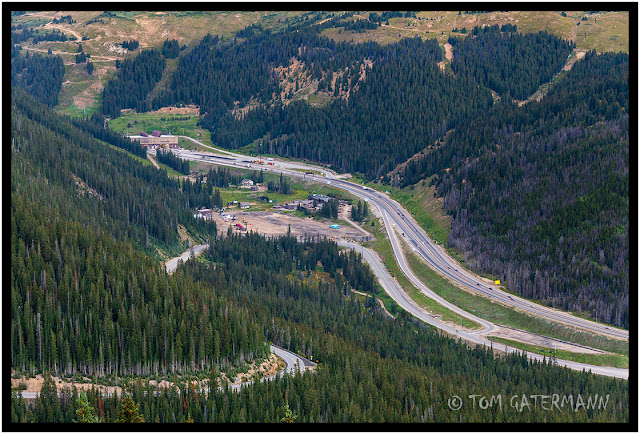 Interstate 70's Eisenhower Tunnel from Loveland Pass