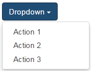 bootstrap button dropdown menu