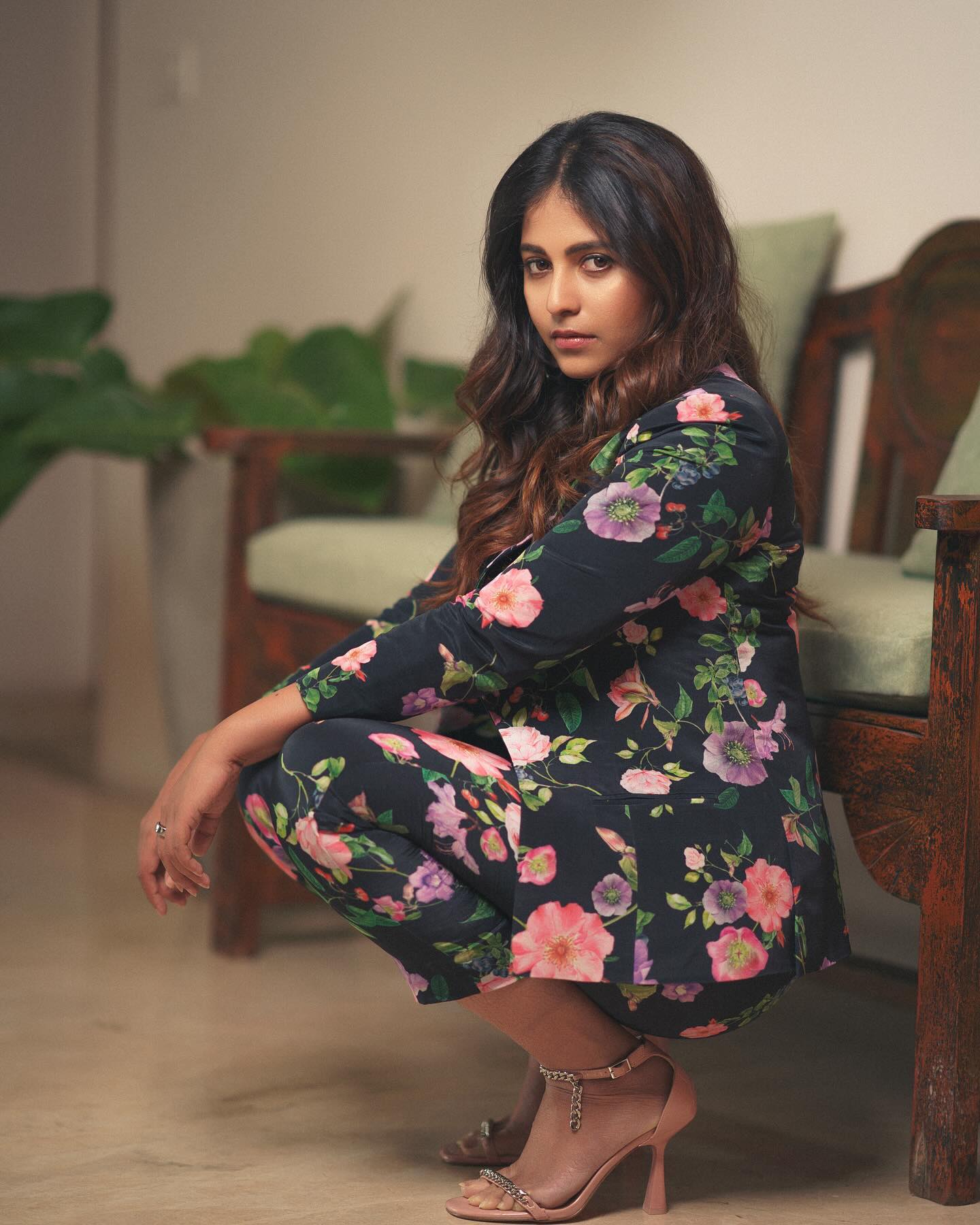 Actress Anjali Sitting pose