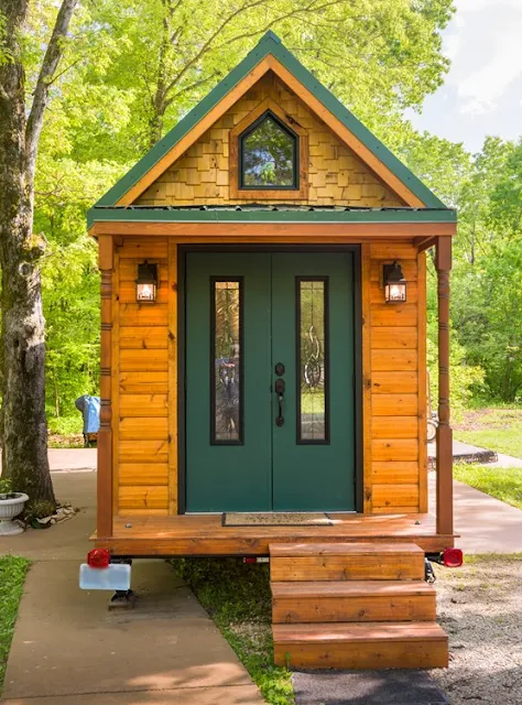 log cabin tiny house