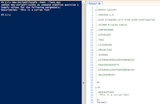 cmdlet New-ScriptFileInfo