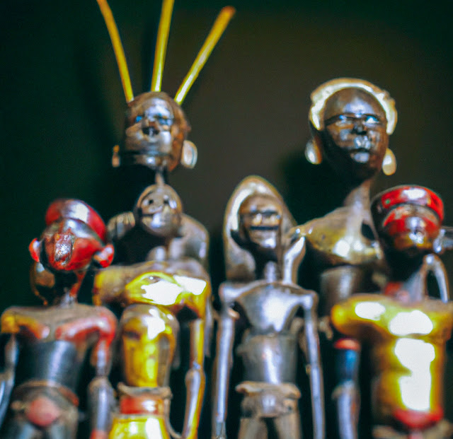 African voodoo dolls