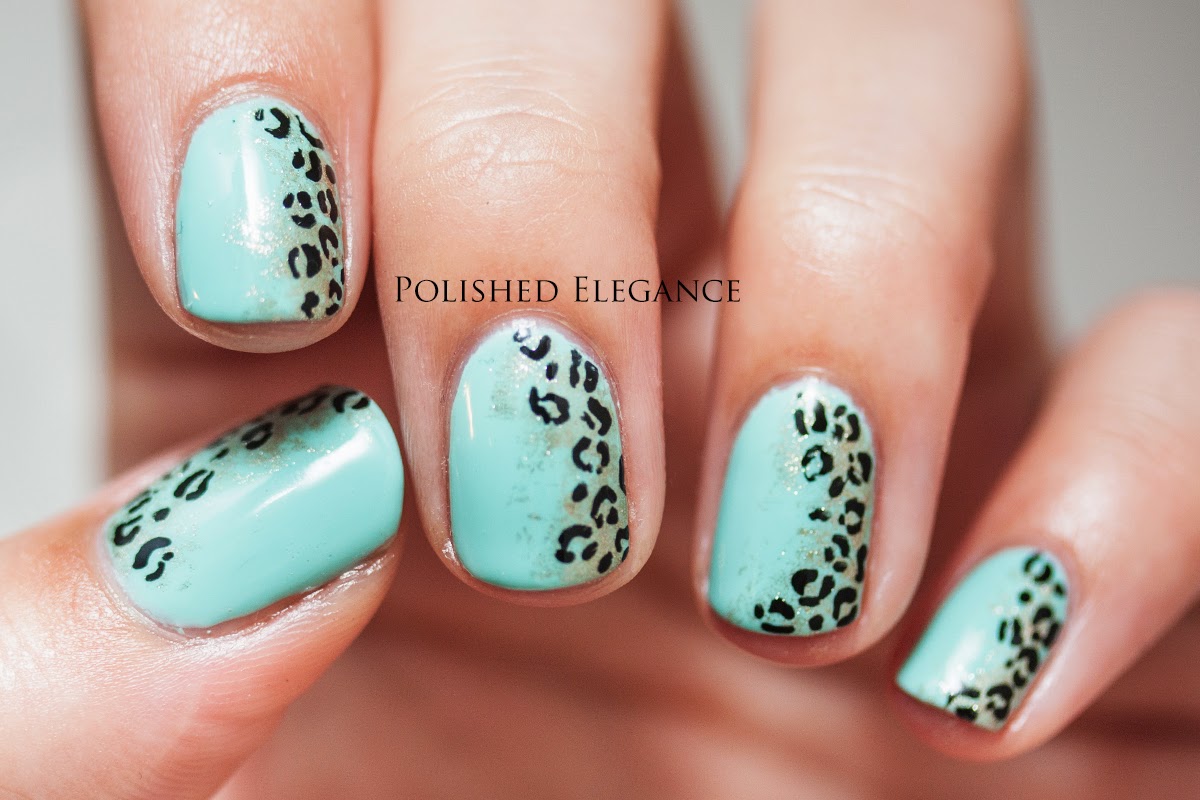 ehmkay nails: Sponged Leopard Print Nail Art