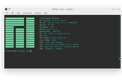 Mempercantik Tampilan Terminal Manjaro Linux Dengan ScreenFetch