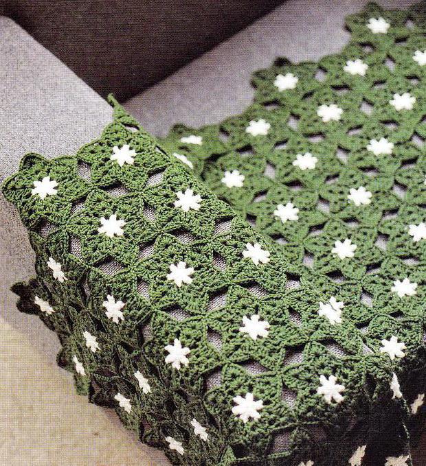 Crochet Throw Pattern - crochet Hexagon Motif - Star Motif