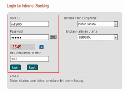 Cek Mutasi BNI Menggunakan Internet Banking 2