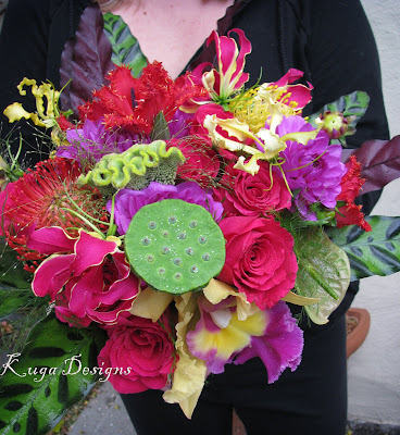 Wild Child Bride the beautiful Hot Pink Floral Bouquet 