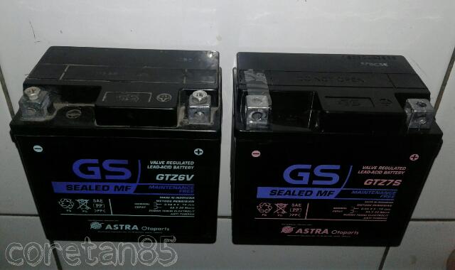 Upgrade Aki  Vario  125  Techno dengan Aki  GS GTZ7S Coretan85