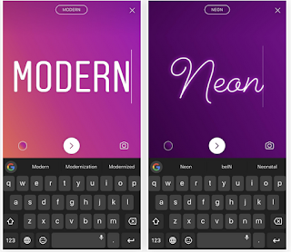 Cara Menggunakan Mode Type untuk Teks Hanya Teks Berwarna di Instagram Story