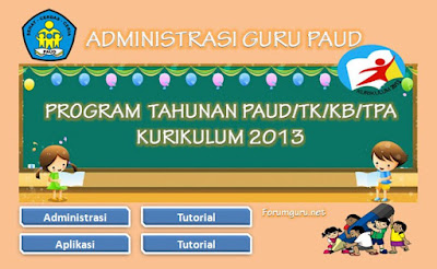 Program Tahunan (Prota) PAUD/TK/KB/TPA Kurikulum 2013 Tahun Pelajaran 2016/2017