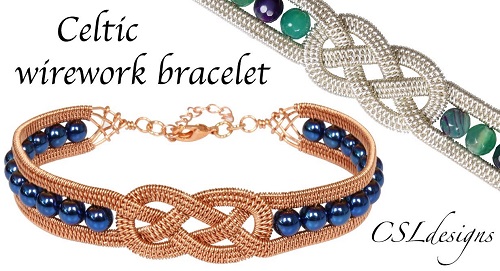 Celtic Knot Adjustable Cord Bracelet Tutorial / The Beading Gem