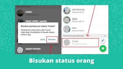 Cara Membisukan Status WhatsApp Orang Lain