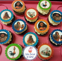 Moana Edible Image Cupcakes