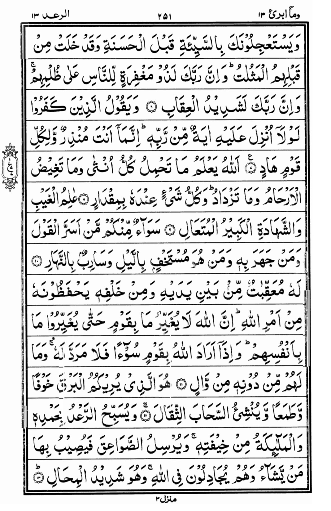 Quran Para 13 Read Online