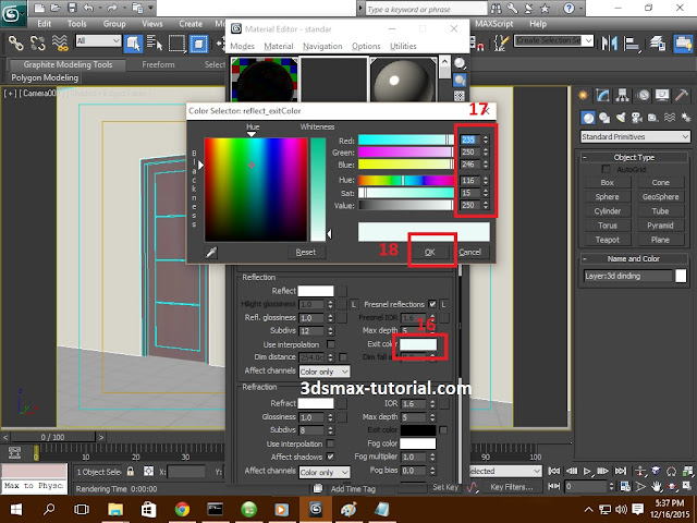 membuat material kaca di 3dsmax