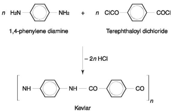 Kevlar: benzene rings are para-substituted. Kevlar: benzene rings are para-substituted.