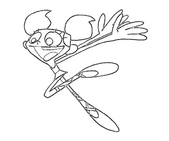 #4 Dexter Laboratory Coloring Page