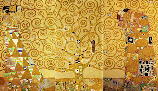Картон для фриза во дворце Стокле в Брюсселе. Ожидание. Древо жизни. Свершение (1905-1909) (Вена, Австрийский музей прикладного искусства)
