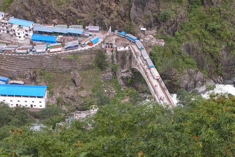 The border between Nepal and China