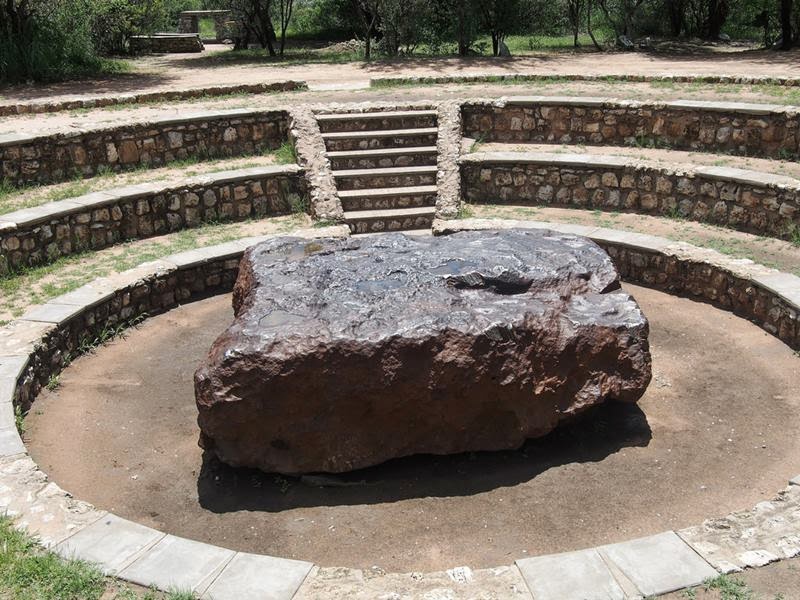 The Hoba meteorite is thought to have fallen more recently than 80,000 years ago. It is inferred that the Earth's atmosphere slowed the object to the point that it fell to the surface at terminal velocity, thereby remaining intact and causing little excavation.