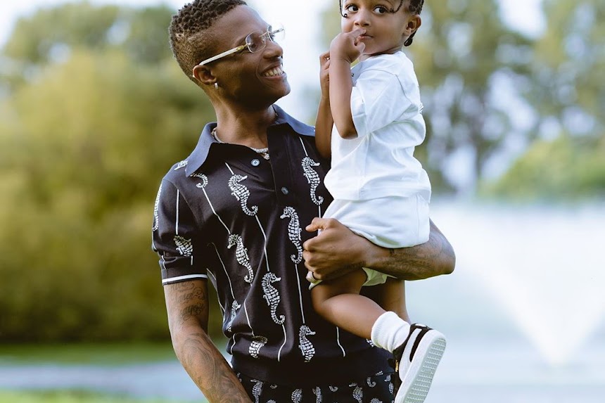 Wizkid’s Son Visits Ghanaian Orphanage Home, Shares Toys