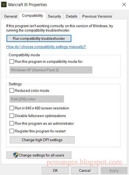 cara merubah compatibility mode windows 10