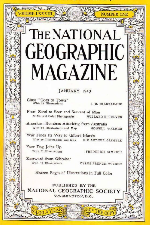 National Geographic January 1943