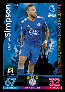 Topps Match Attax Extra 2018-2019 Leicester City Set