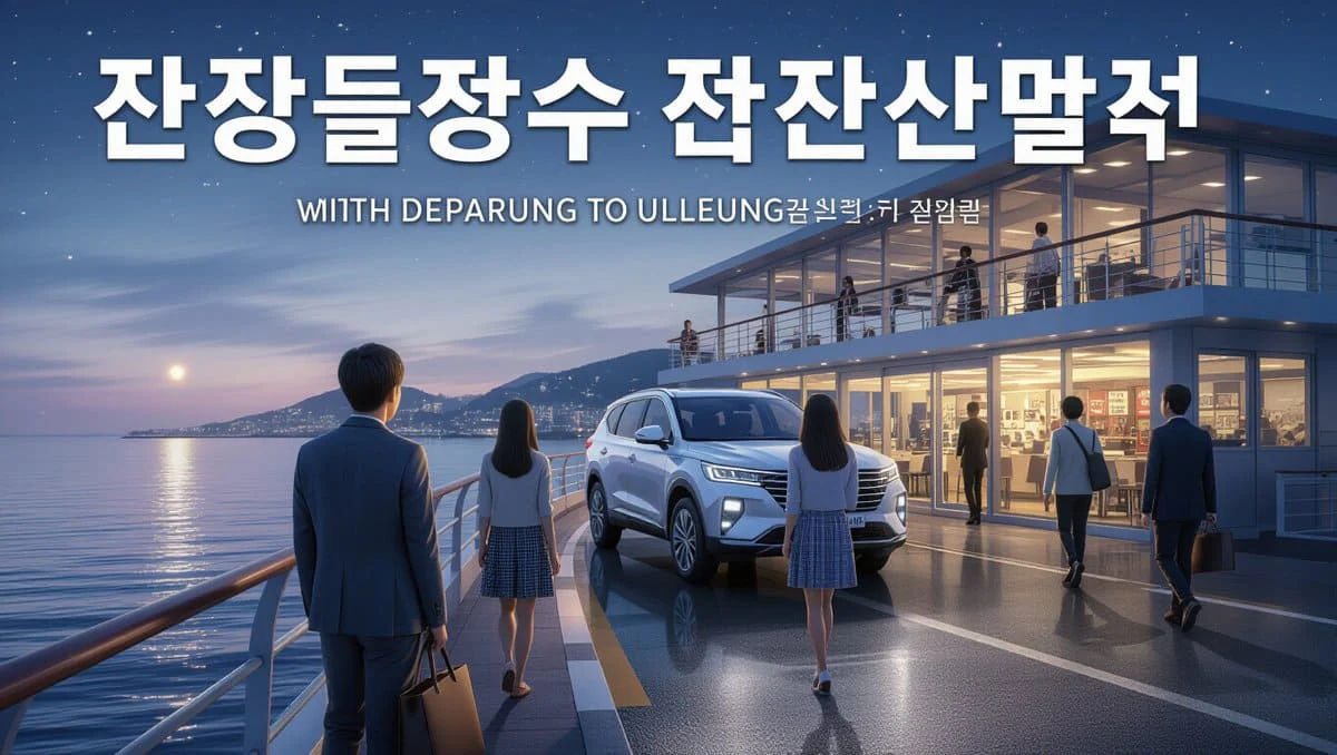 포항 출발 울릉도 배편 예약 방법 및 유의사항