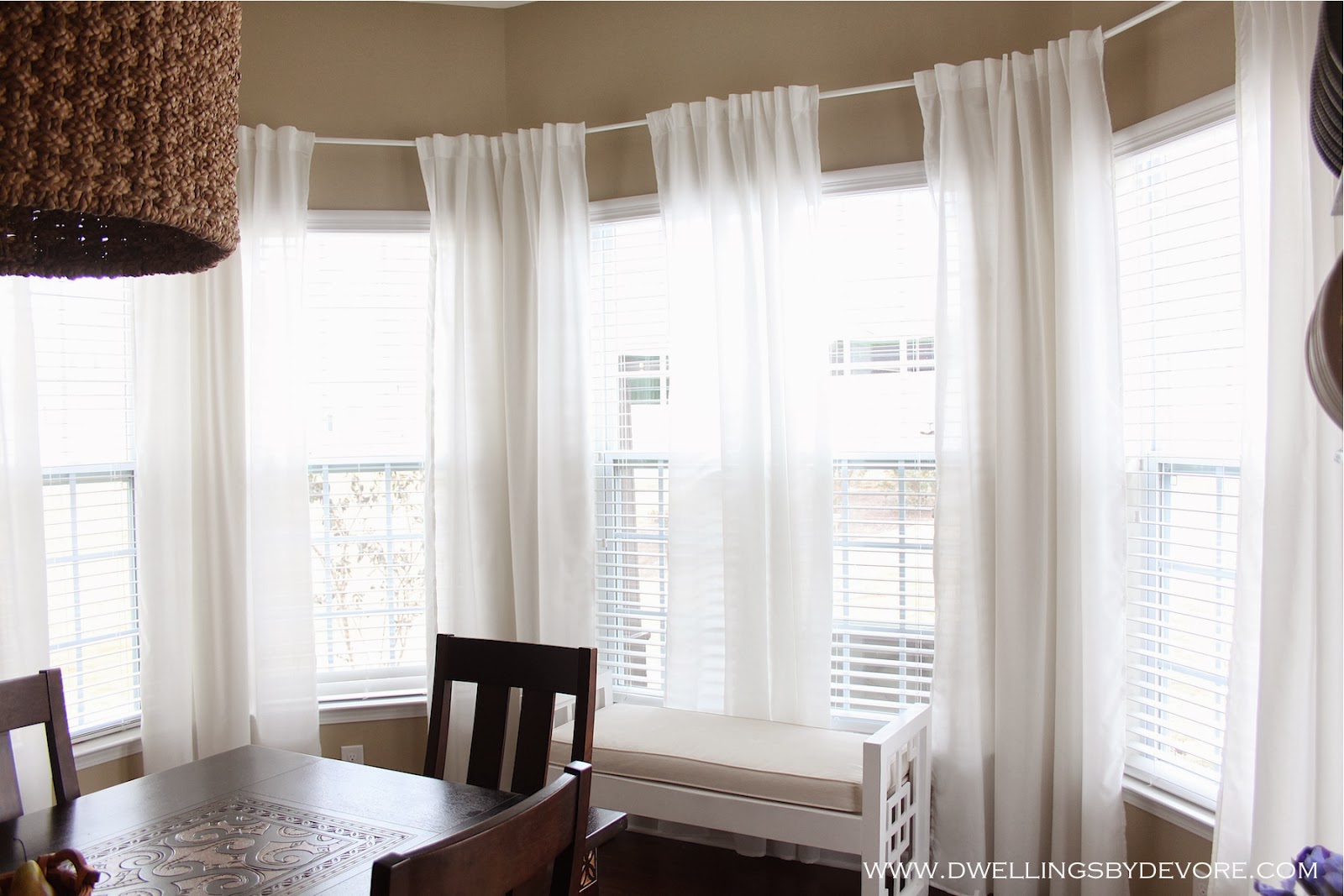 Bay Window Curtain Rod Lowes 